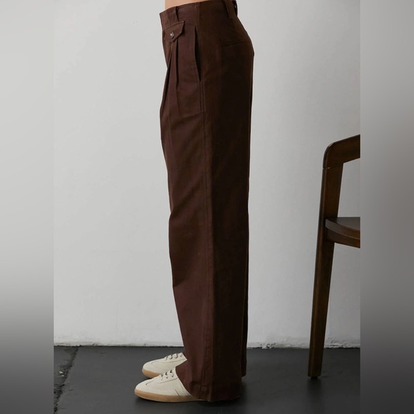 Crescent Colored Denim Pants in Chocolate - Picture 6 of 7